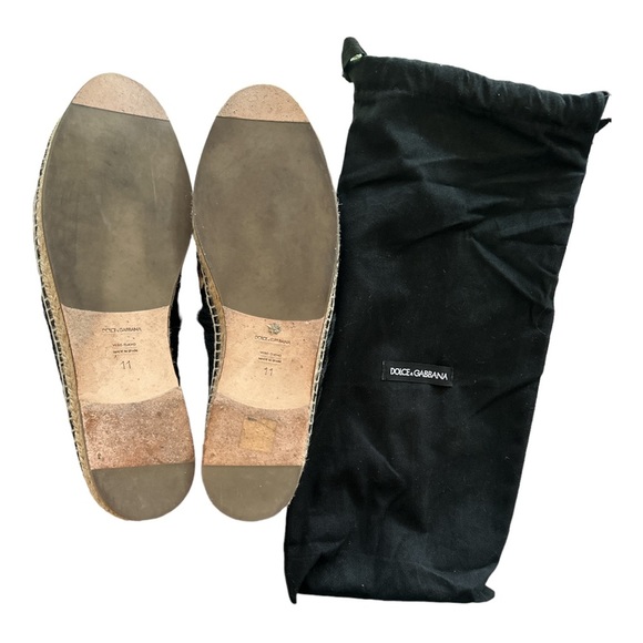 Dolce & Gabbana Women's Flats Leopard-print fabric Espadrilles Sz. 11 - Picture 15 of 16